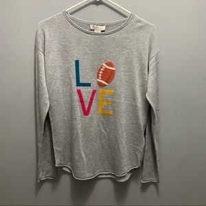 Rachel Zoe Love Football Game Day Sweater
